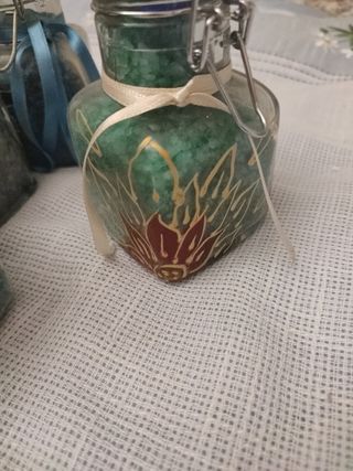 Sali da bagno decorati - 4 vasetti