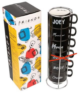Juego de 5 tazas de café de porcelana, Friends