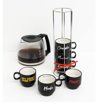 Juego de 5 tazas de café de porcelana, Friends