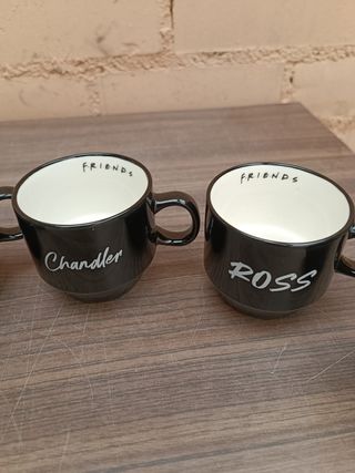 Juego de 5 tazas de café de porcelana, Friends