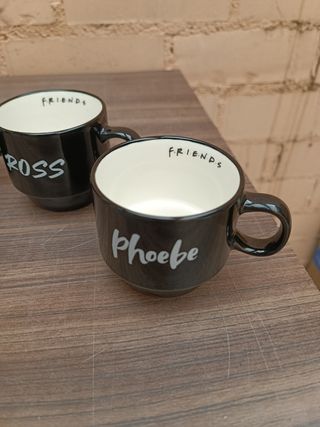 Juego de 5 tazas de café de porcelana, Friends