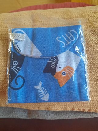 Bolso Gato - Azul y Blanco