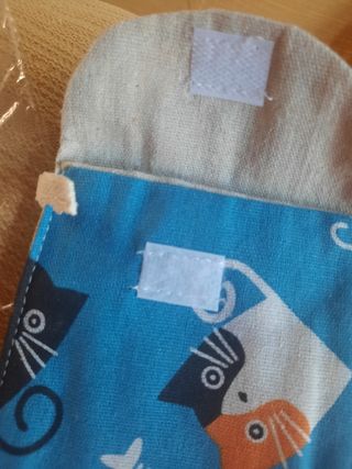 Bolso Gato - Azul y Blanco