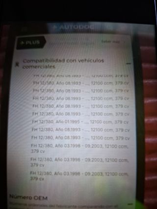 Dirección asistida de camion volvo