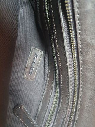 Bolso Piel Marrón Hombre