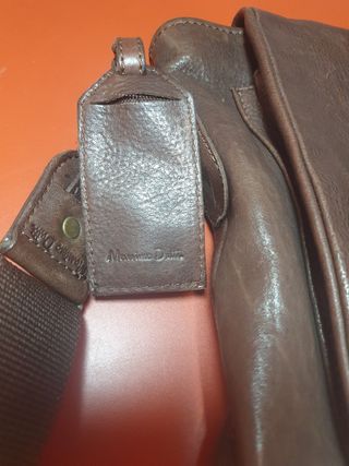 Bolso Piel Marrón Hombre