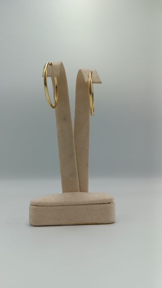 Pendientes Aros de oro de 18kt.