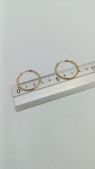 Pendientes Aros de oro de 18kt.
