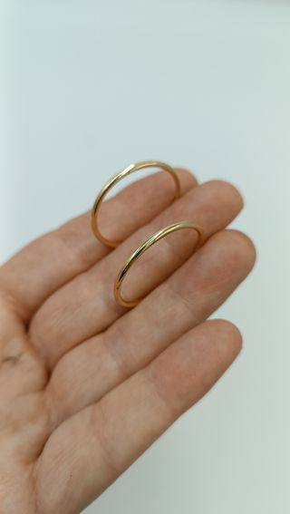 Pendientes Aros de oro de 18kt.