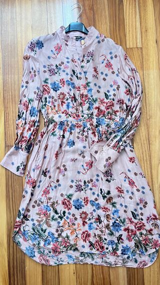 Vestido Massimo Dutti rosa - Talla m -s