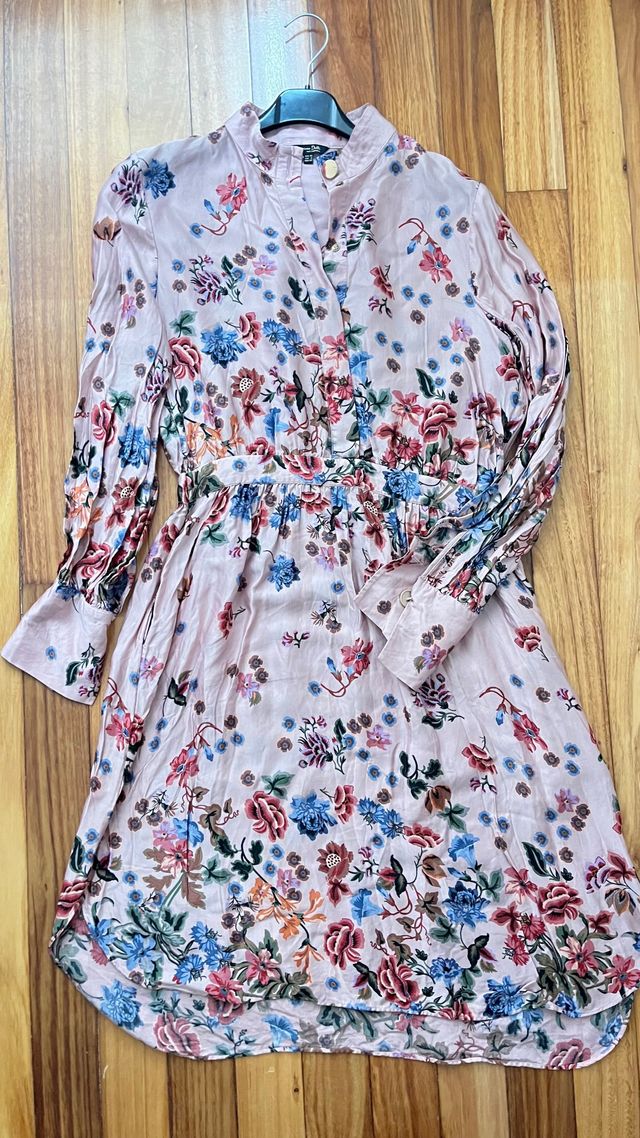 Vestido Massimo Dutti rosa - Talla m -s