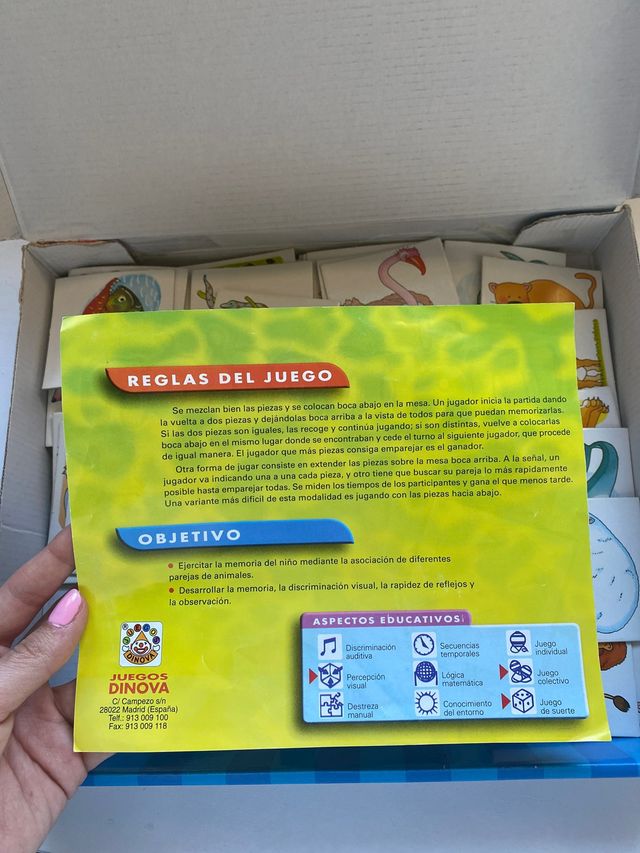 Memorion de animales - 72 piezas