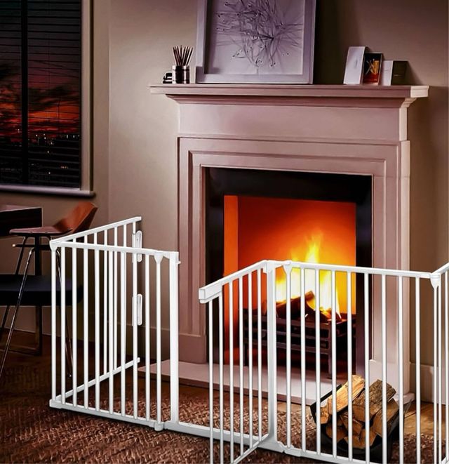 Barrera Seguridad Metalica Bebé o Mascotas 300cm