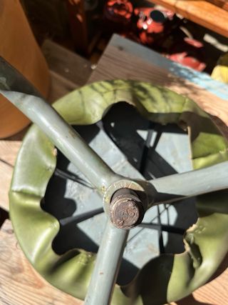 Taburete industrial vintage años 60