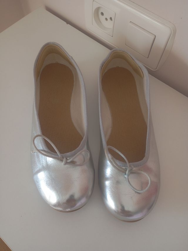 Ballerine argentate per bambina - taglia 35