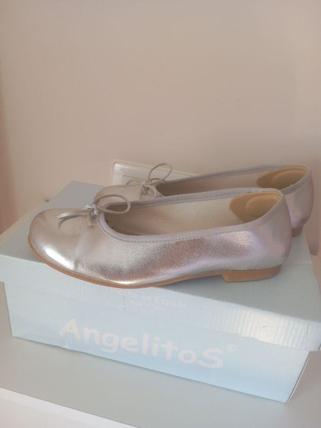 Ballerine argentate per bambina - taglia 35