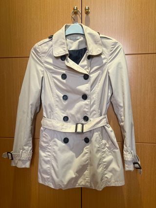 Gabardina beige Stradivarius - Talla M