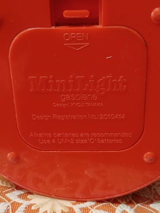 MiniLight gasolene - Lampada vintage rossa
