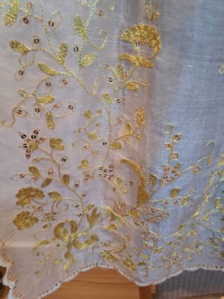 Manteleta fallera bordada - oro