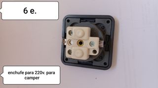 Interruptor batería Victron + foco LED 6L