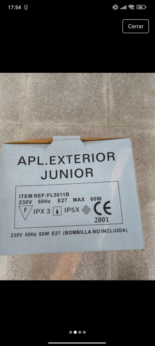 APL Exterior Junior FL5011B - Farolillo Exterior