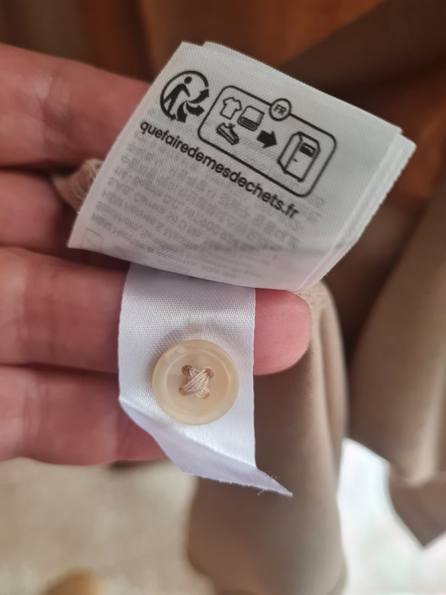 Camicia H&M beige tg.S unisex