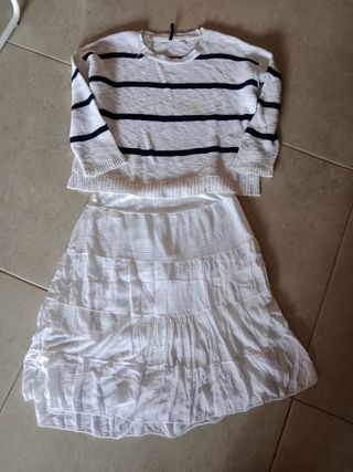 Conjunto Stradivarius - Jersey y Falda - Talla 4