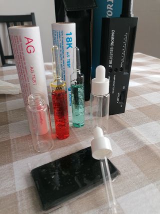 COMPROBADORES ORO PLATA Y DIAMANTES 