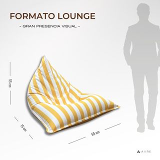 Puff exterior portátil para playa o jardín Olefina