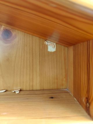 Espositore legno casetta - scaffale