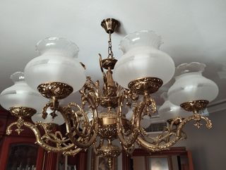 Lampara techo araña. Antigüedad. Excelente estado.