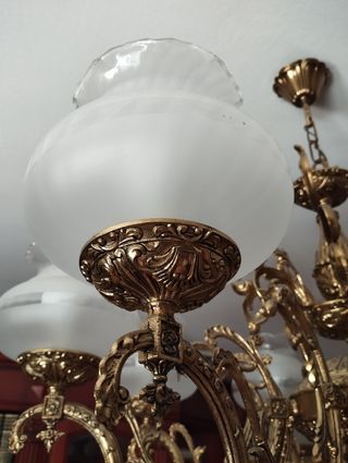 Lampara techo araña. Antigüedad. Excelente estado.