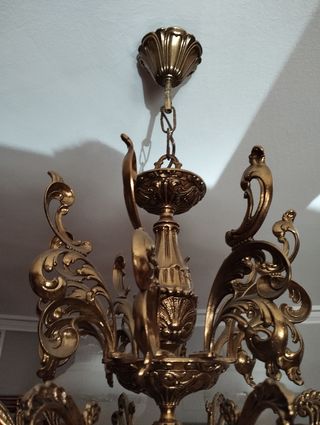 Lampara techo araña. Antigüedad. Excelente estado.