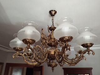 Lampara techo araña. Antigüedad. Excelente estado.