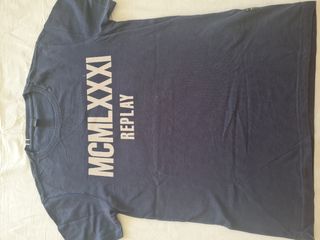 T-shirt Replay Uomo Tg.M Blu