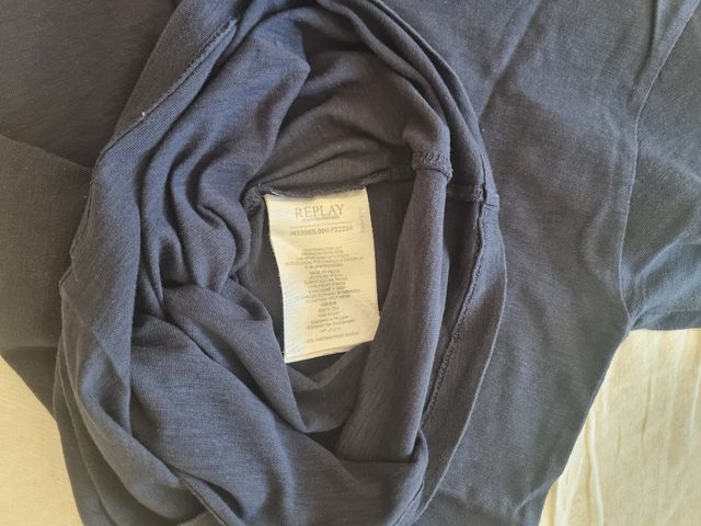 T-shirt Replay Uomo Tg.M Blu