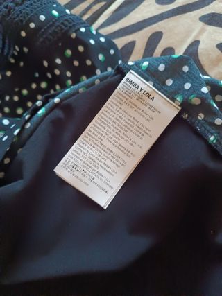 Camiseta Bimba y Lola - Negra con lunares verdes