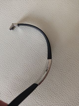 Braccialetto uomo acciaio - nero, argento