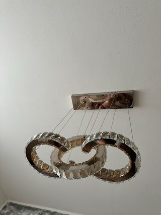 Lampadario moderno a 2 cerchi