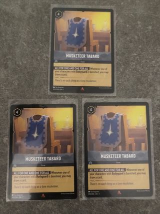 3x Tabarro Moschettiere - Lorcana