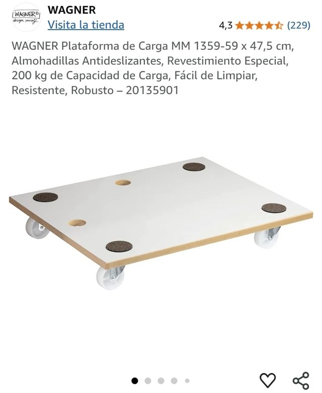 Plataforma Carga Wagner MM 1359-59x47,5cm