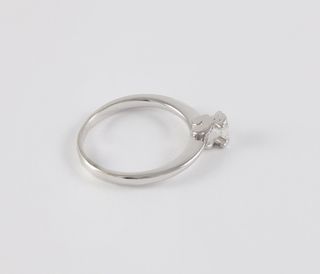 Anillo Tous en oro blanco 18k con brillante 0.25ct