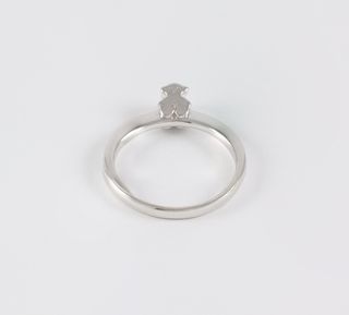 Anillo Tous en oro blanco 18k con brillante 0.25ct