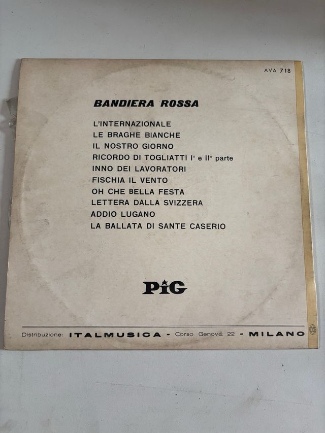 LP 33 giri Bandiera Rossa - Compilation