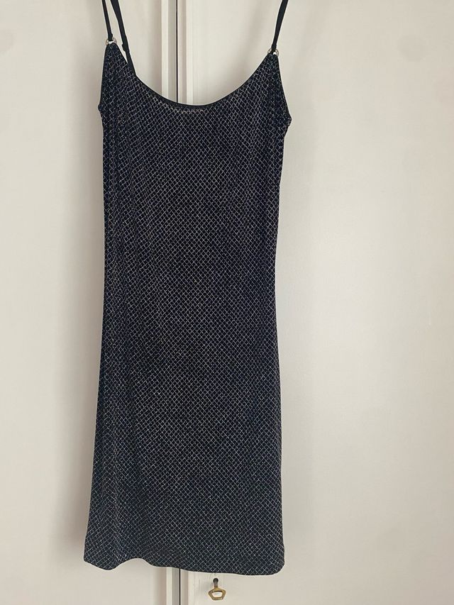 Vestido Chie Mihara negro c/lentejuelas