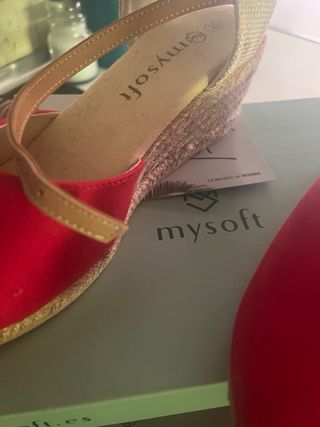 Sandalias rojas mysolf - nuevas
