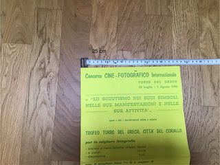 Locandina Concorso Fotografico Scout 1969