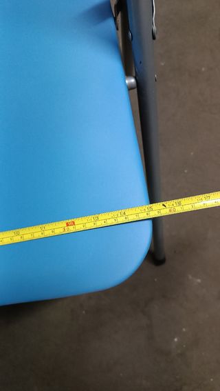 Juego de 3 sillas plegables azules