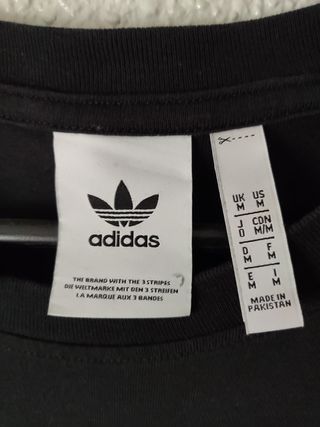 Camiseta Adidas Negra Rosa