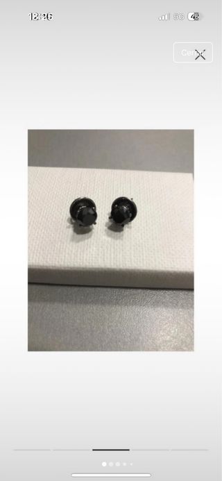 Pendientes Anil Arjandas diamantes negros